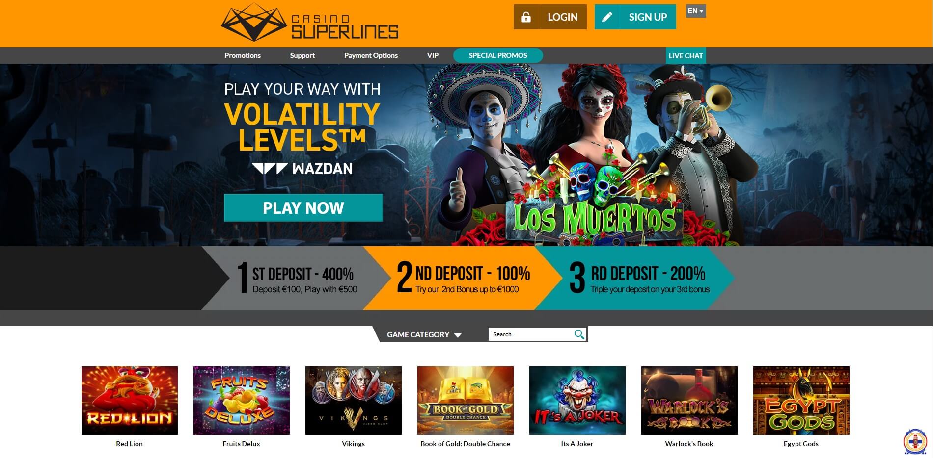 Онлайн казино SuperLines Casino 