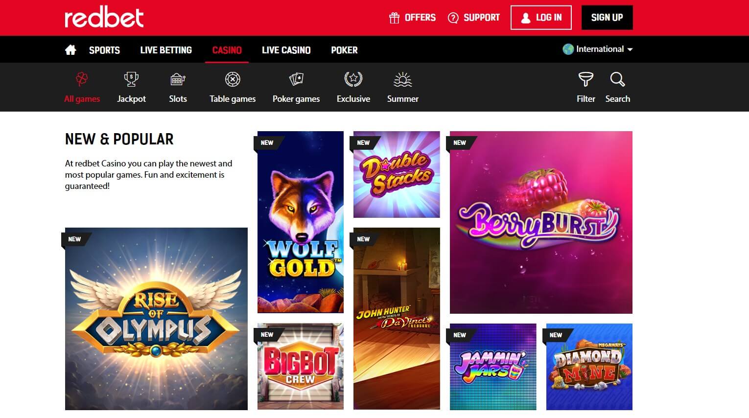 Играть в онлайн казино Redbet