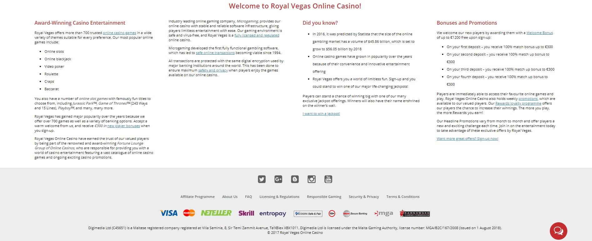 Лицензия и преимущества онлайн казино Royal Vegas