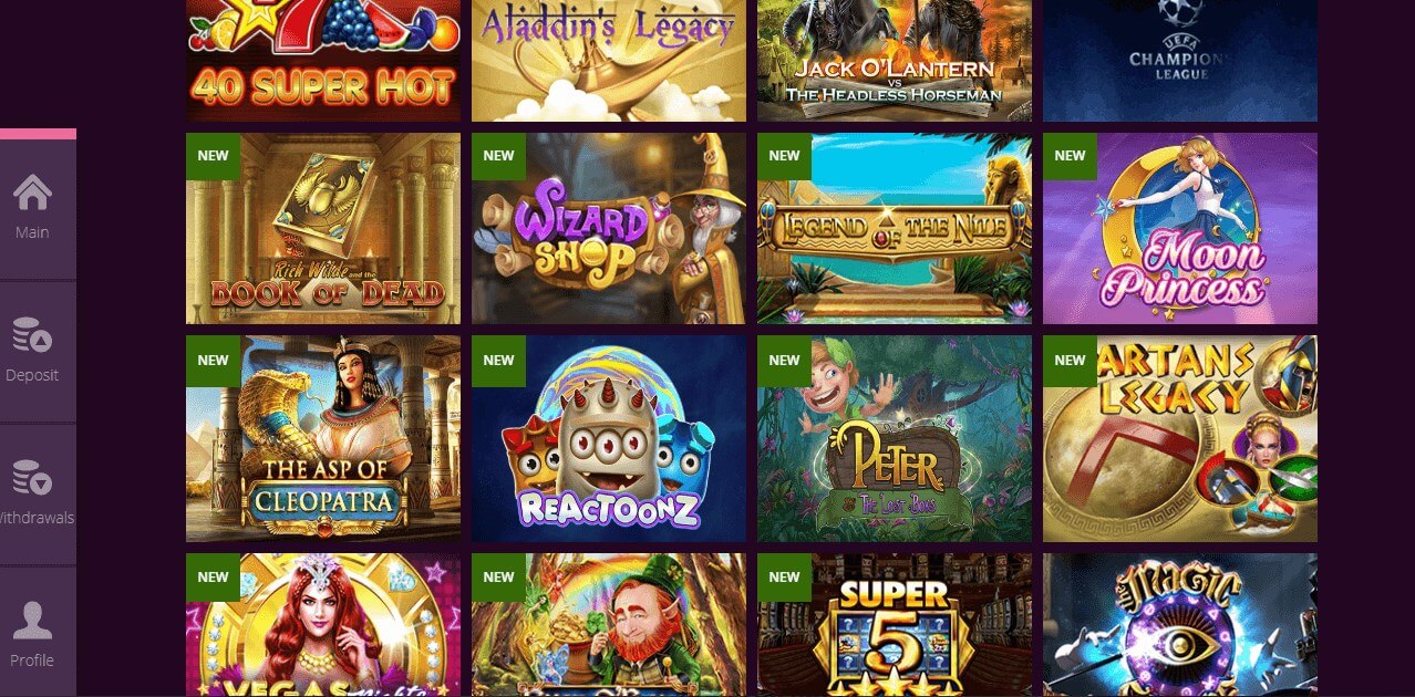 Игровые онлайн автоматы в Malina casino